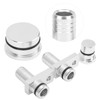 Acouto PCV Reroute Fitting Kit with Port Plug Resonator Plug,