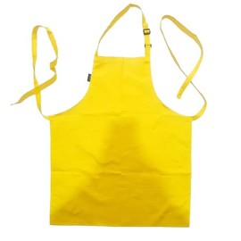 Khoji & Meeni Aprons with 2 Pockets Unisex Men Aprons Women Aprons for Home Kitchen, Restaurant, Coffee house Adjustable neck strap, long side straps, thick twill cotton blend (YELLOW)