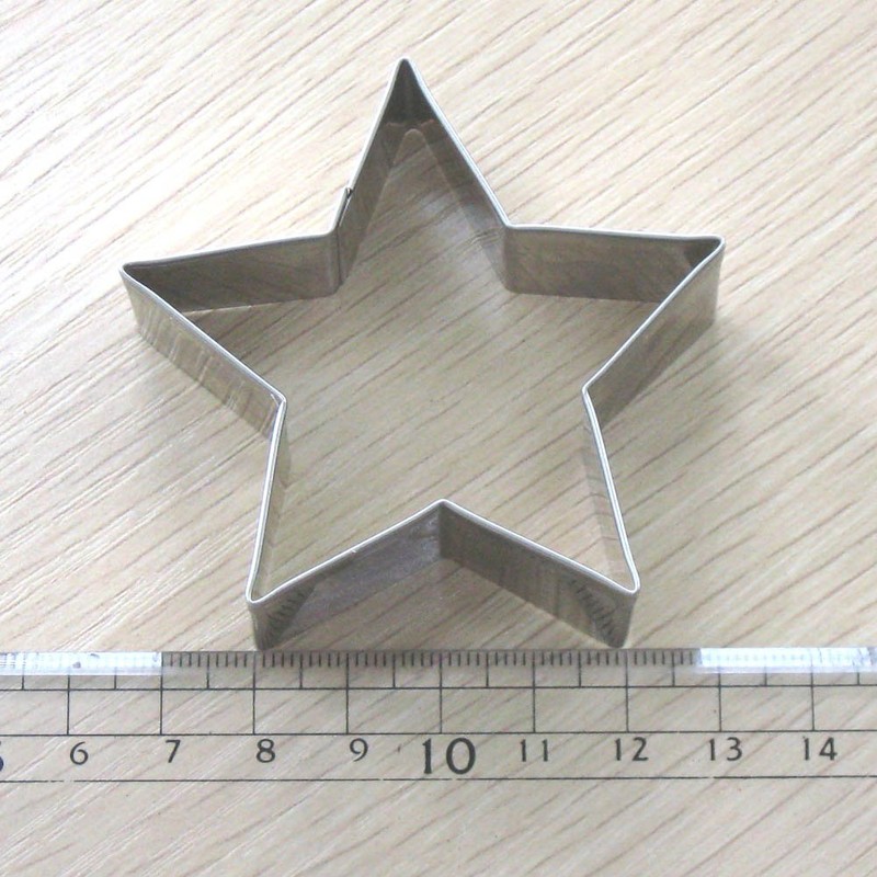 Nagao Cookie Cutter, Stainless Steel, Star, Large, Medium, Small, 3