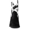 GLOBALWIN Women's Black Cowgirl Boots Cow Print Ankle To Mid