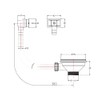 Excel Home Kitchen Sink Waste Kit – 90mm Sink Overflow