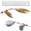 Fishing Lures Spinnerbait, 6pcs Bass Trout Salmon Walleye Hard Metal