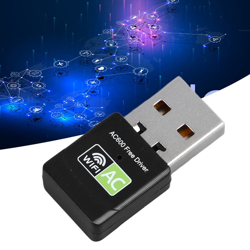 USB WiFi Adapter 2.4G 5.8G Dual Band 600Mbps High Speed