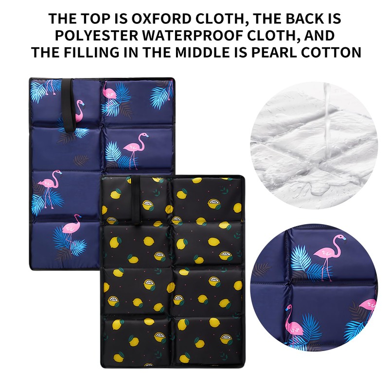 Picnic Mat 2 Pieces Seat Cushion Camping Portable Chair Pad