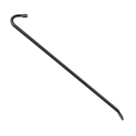 Edward Tools Gooseneck Wrecking Bar - Extra strength drop forged steel pry bar for easier demolition - Gooseneck for added ripping bar leverage - Nail puller end/chisel end - Rust proof (36 Inch)
