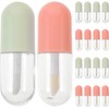 Envases Vacíos de Brillo de Labios 5ml de Plástico, 20 Piezas Rellenables, para Bolsa de Maquillaje y Viaje, Uso DIY de Color Labial, para Mujeres y Niñas