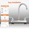 ABS Kitchen Faucet 8" Main Body,Non-Metallic RV Kitchen Faucet 360°