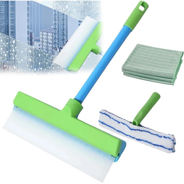 Recyclable Silicone Window Squeegee Kit, Window Cleaning Kit, Glass Cleaning