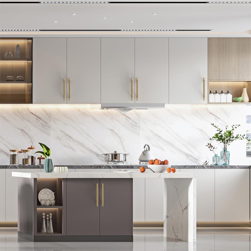 Asidrama 10 Pack 5 Inch(128mm) Champagne Bronze Knurled Kitchen Cabinet