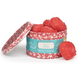 The Pioneer Woman Red Apple & Fir 10 Piece Wax Melts in Floral Tin NEW