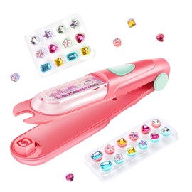 Hair Gem Stamper Kit, Bling Hair Jewels for Girls Toys, Hair Accessories for Girls, Hair Styling Tool with Reusable Shining Diamonds