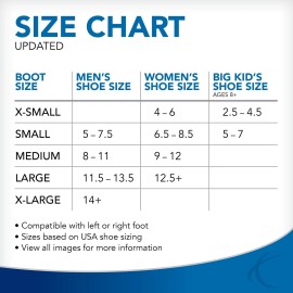 United Ortho USA14111 Short Air Cam Walker Fracture Boot, Extra Small, Black