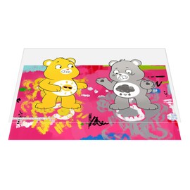 Exclusive Care Bears Pop Art Animation Cel Collectible - Limited Edition with Digital Twin | Featuring Background by Renowned Artist