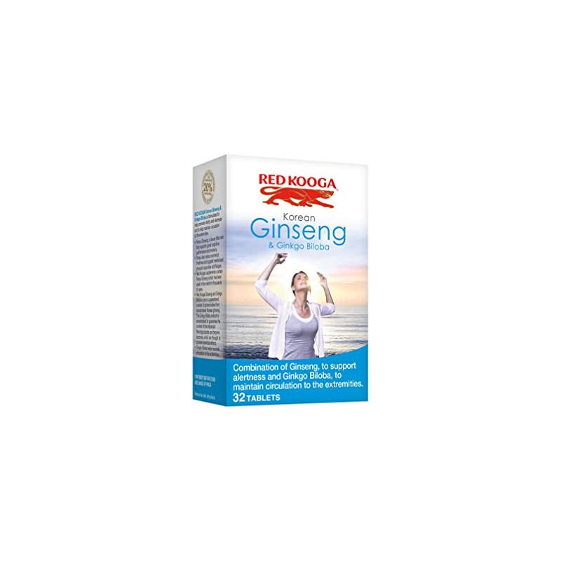 Red Kooga Korean Ginseng and Ginkgo Biloba - Pack of