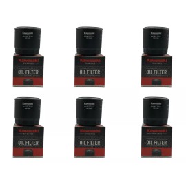 Kawasaki 6 Pack OEM Kawasaki Oil Filter 49065-0734 (replaces 49065-7010 / 49065-0724 )