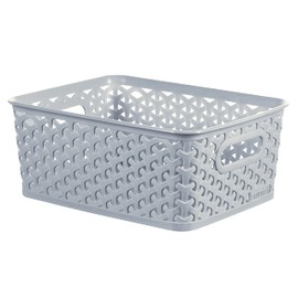 Curver My Style Small Rectangular Storage Basket 4L - Blue (Pack of 4)
