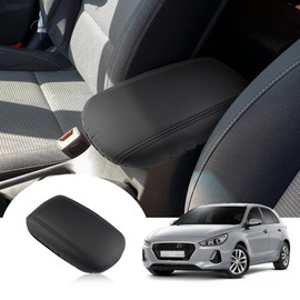 GAFAT 2017-2024 2025 Hyun-dai i30/ i30 N/N Line Armrest Covers, i30 2023 Centre Armrest Cover Cushion, Centre Console Protection, PU Microfibre Leather, Compatible with Hyundai i30 Accessories