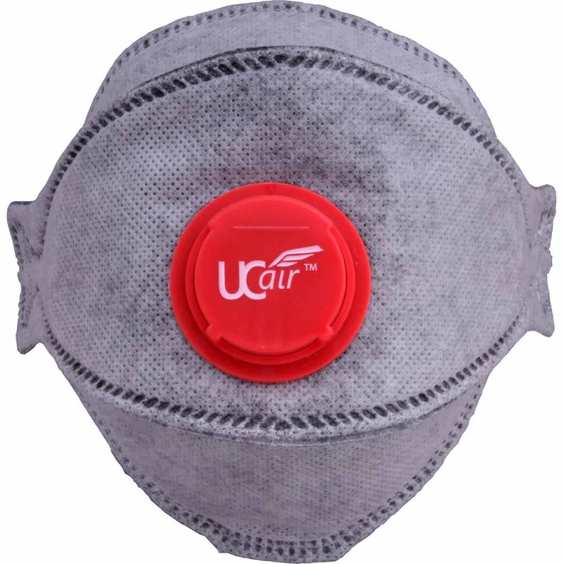 RESP, UCFX3-P3VC, FOLD Flat MASK with Valve & Carbon, FFP3,