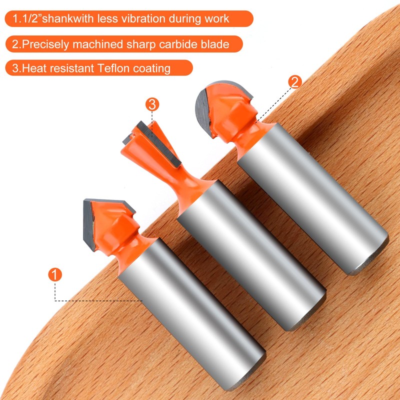 Yueqing Zhongji Router Bit 1/2 Shank Router bits 1/2 Shank