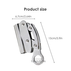 Wokyo Self Locking Rope Grab Stainless Steel Removable Trailing Fall Arrester Anti Fall Protection Equipment Rope Grab Ascender for Rocking Climbing