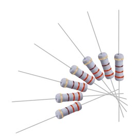 sourcing map 100Pcs 220 Ohm Resistor, 1W 5% Tolerance Metal Oxide Film Resistors, Axial Lead, Flame Proof for DIY Electronic Projects and Experiments