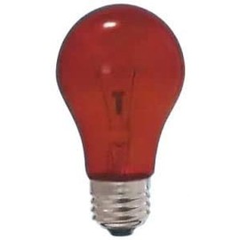 Asahiko Heat Resistant Transparent Color General Bulb PS60 110V60W Base: E26 Red PS60 E26 110V-60W(RT)