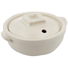Banko Ware 1555 Small Pot, Delicious Pot, Diameter Approx. 3.5 inches (9 cm), Size 3.5 inches (3 cm), Milky White, Direct Flame, Tableware, Ceramic, Microwave Safe, Made in Japan