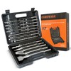 COMOWARE Rotary Hammer Drill Bits Set & Chisels- SDS Plus