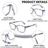 CLASAGA Progressive Multifocus Reading Glasses for Women, Pattern Print Blue