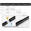 2 Pack Black Wrap Around Double Curtain Rods Set, USFOOK