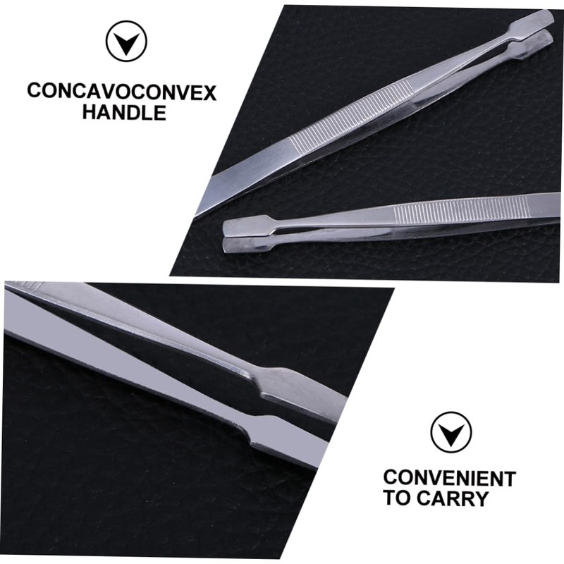 SAFIGLE Stainless Steel Stamp Nipper and Tweezer Set for Eyelash
