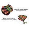Barry.Wang Ascot for Men African Kente Stripe Tie Set Cravat