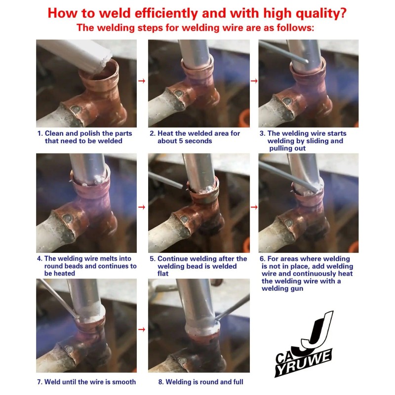 Easy Low-Temperature Weld Wire for Home Use for Repairing Aluminum/Copper/Iron/Steel