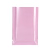 100 Pieces Metallic Foil Open Top Sealable Bags for Food Storage Packaging with Tear Notches (2.25 x 3.5 Inch, Glossy Pink)