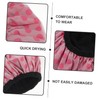 SAFIGLE 2Pcs Shower Cap Three Layers Hair Protection Bonnet Quick