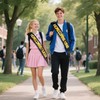 Homecoming King and Homecoming Queen Sashes - Homecoming Party Prom