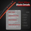 OTUAYAUTO Rear Windshield Wiper Arm Blade Set - Replacement for