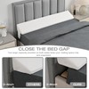 Twin Bed Wedge Pillow Headboard & Mattress Gap Filler, Long