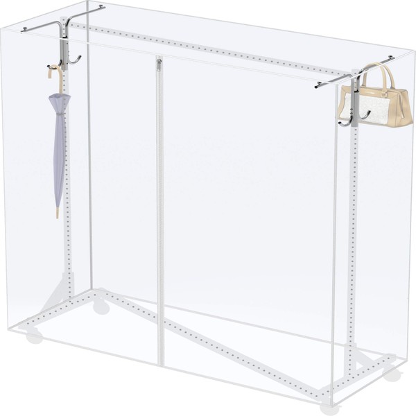 Cover and Tube Bracket for SimpleHouseware Z-Base Garment Rack (Garment