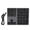 Teclado Numérico Inalámbrico, 34 Teclas Mini Teclado Numérico Teclado Numérico