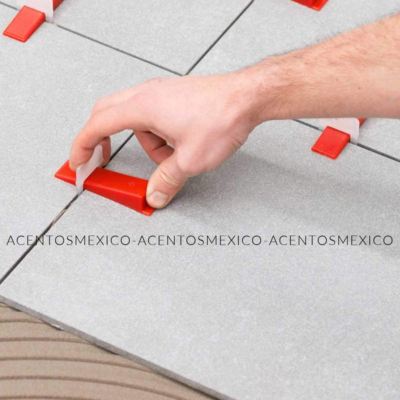 Sistema de Nivelacion Niveladores Azulejo Porcelanico Losetas Porcelanato Clips Corbatas