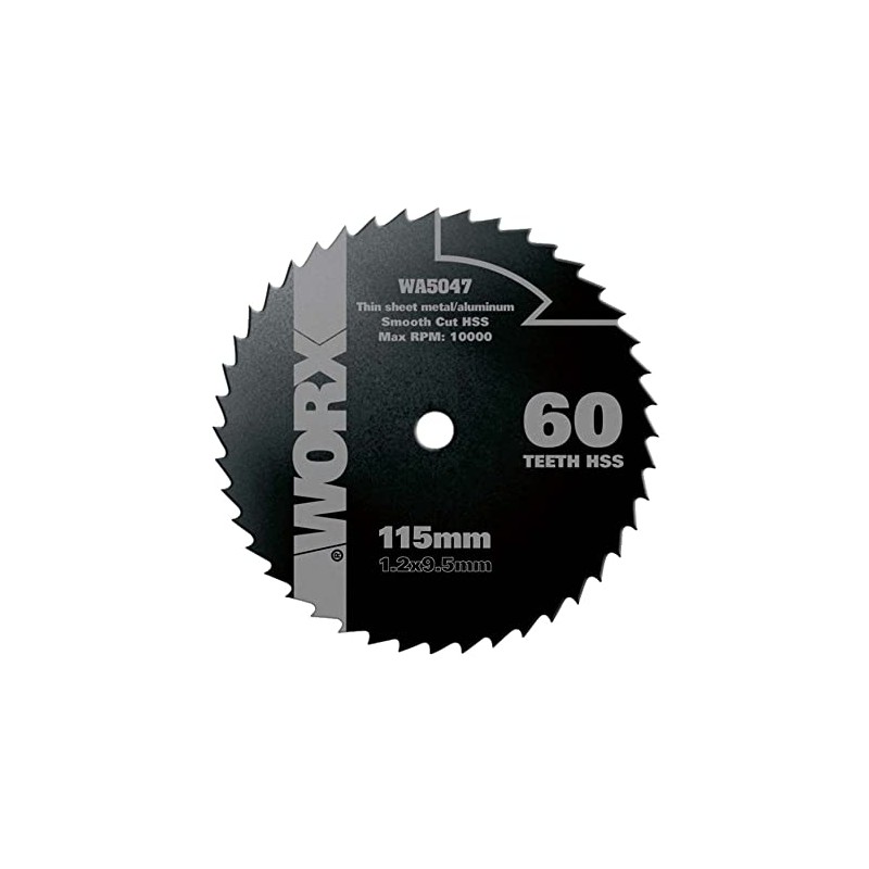 WORX WA5047 Worx Saw 115 mm 60T HSS Blade