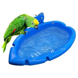 Cuenco para pájaros, jaula para pájaros, accesorios de ducha de baño, ducha de agua, comedero de alimentos para pájaros pequeños, loros