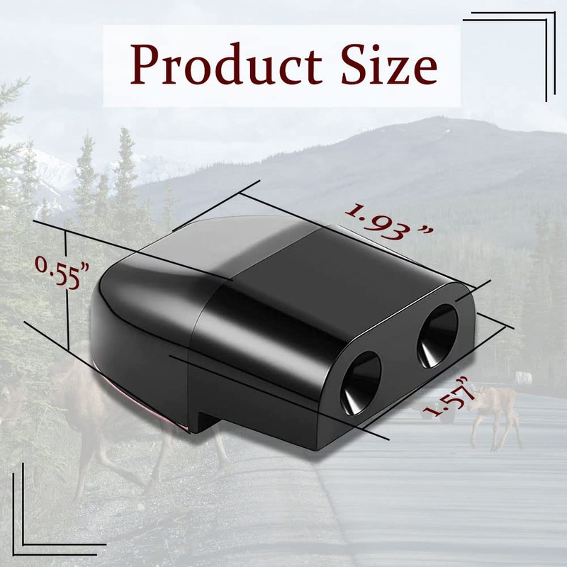 DWARFOO 2 Pack Deer Whistles, Animal Warning Devices for Car