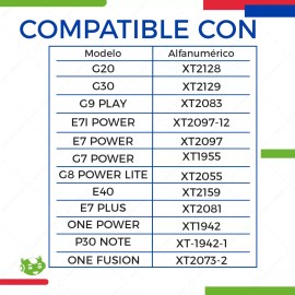 Slim Company Bateria Pila Para Moto G9 Play E7i Power Jk50 4850mah