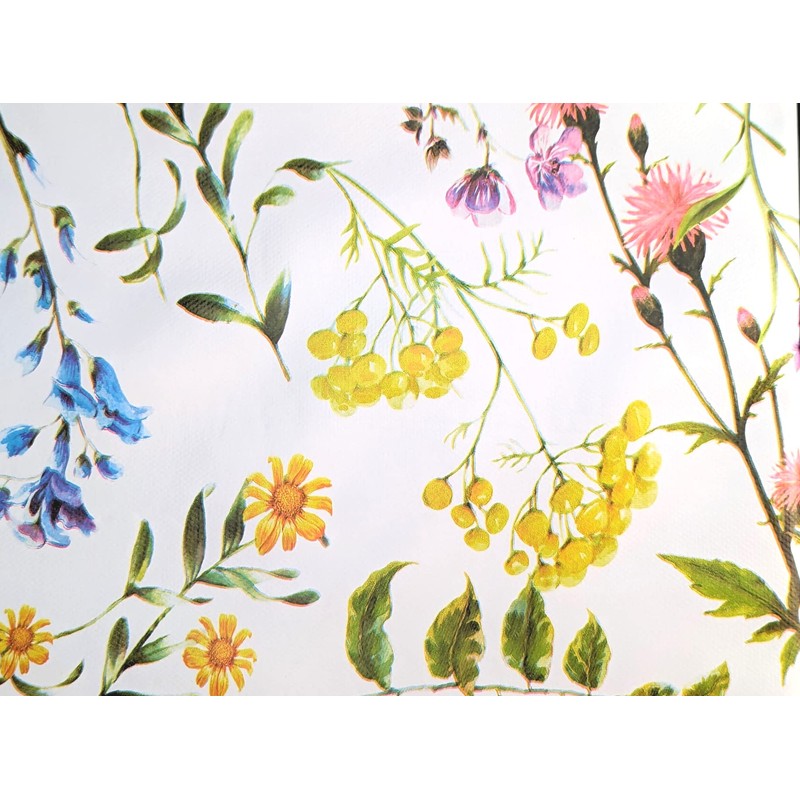 Karina Home Summer Meadow Floral Flowers Wipe Clean Tablecloth Vinyl