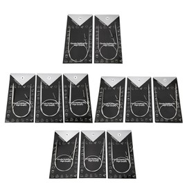 11pcs 436580cm Multi Size Circular Sweater Needle Stainless Steel Circular Knitting Needles Set (43cm)