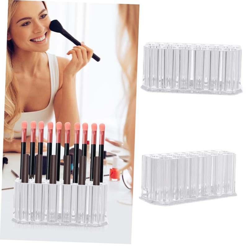 FRCOLOR 26 Pen Display Stand Makeup Brush Organizer Eyeliner Stand