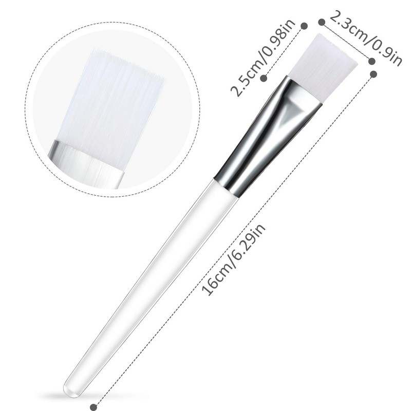 24 Pieces Face Mask Brush Transparent Face Mask Brush Cosmetic