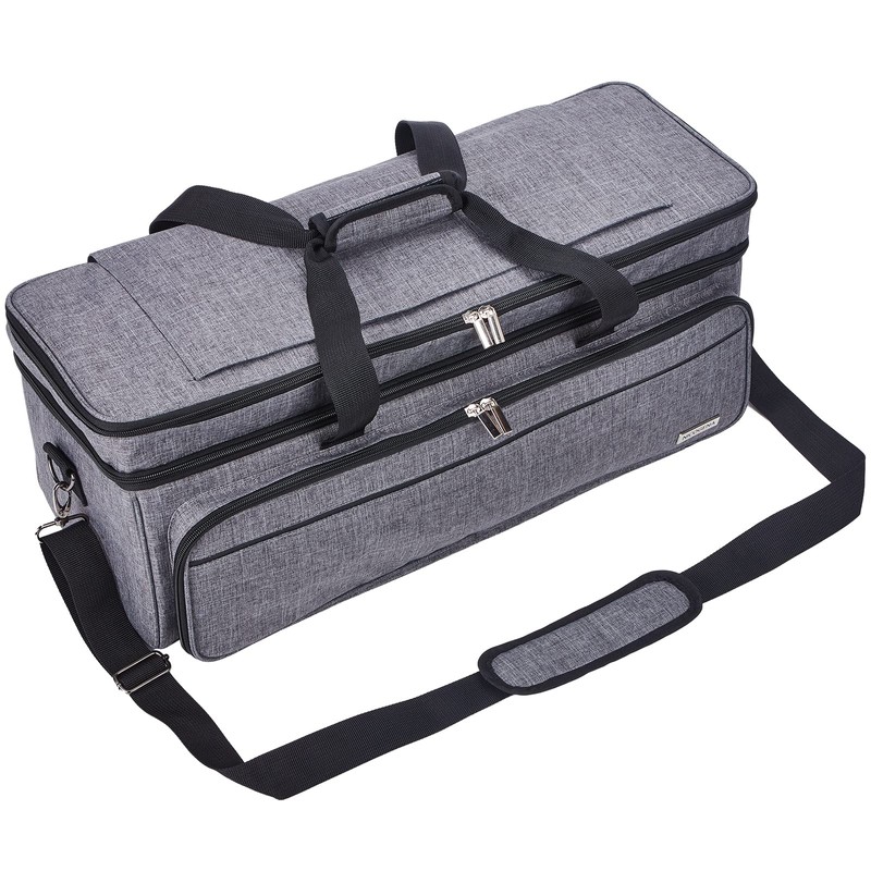 NICOGENA Double Layer Carrying Case with Mat Pocket for Cricut